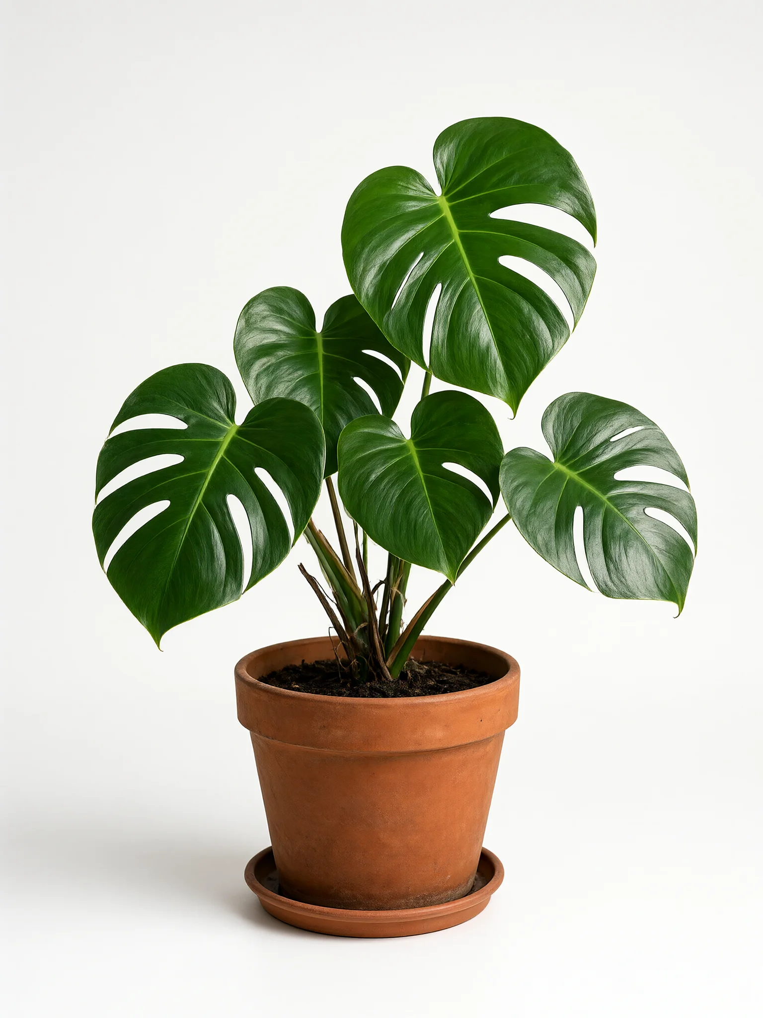 Monstera Plant on White, generated with Qwen-Image-2.1-Turbo